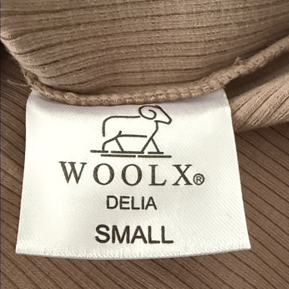 Woolx RIBBED Delia Women's Tan Tunic Top